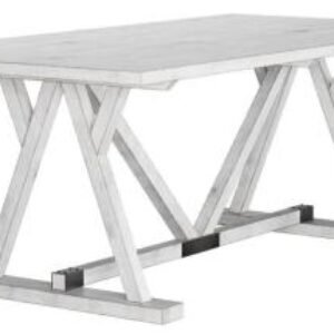 Clearance - Farmhouse White Mango Wood 8 Seater Dining Table - Brand New Item