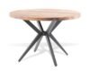 Clearance - Merino 120cm Industrial Acacia Wood Round Dining Table
