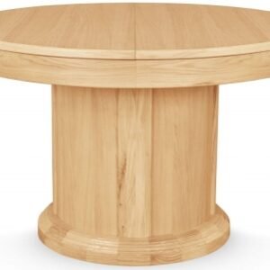 Clemence Richard Sorento Oak Round 4 Seater Extending Dining Table