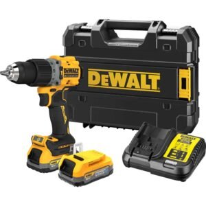 DeWalt DCD805 18v XR Cordless Brushless G3 Compact Combi Drill 2 x 1.7ah Li-ion Powerstack Battery Charger Case