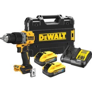 DeWalt DCD805 18v XR Cordless Brushless G3 Compact Combi Drill 2 x 5ah Li-ion Powerstack Battery Charger Case