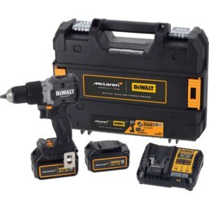 DeWalt DCD85MP2T 18v XR Cordless McLaren F1 Brushless Combi Drill 2 x 5ah Li-ion Battery Charger Case