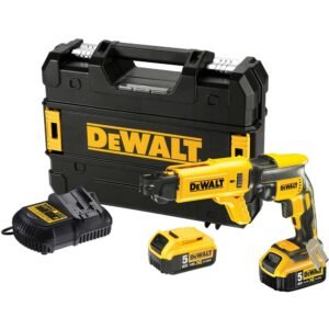 DeWalt DCF620 18v XR Cordless Brushless Drywall Screwdriver 2 x 5ah Li-ion Battery Charger Case