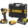 DeWalt DCF850 18v XR Cordless Brushless Ultra Compact Impact Driver 2 x 1.7ah Li-ion Powerstack Battery Charger Case