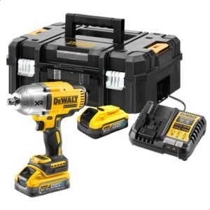 DeWalt DCF900 18v XR Cordless 1/2" High Torque Impact Wrench 2 x 5ah Li-ion Powerstack Battery Charger Case