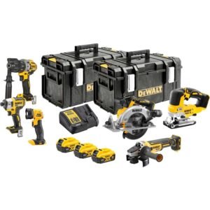 DeWalt DCK664P3 18v XR Cordless Brushless 6 Piece Power Tool Kit 3 x 5ah Li-ion Battery Charger Case
