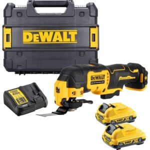 DeWalt DCS353 12v XR Cordless Brushless OIS Oscillating Multi Tool 2 x 2ah Li-ion Battery Charger Case