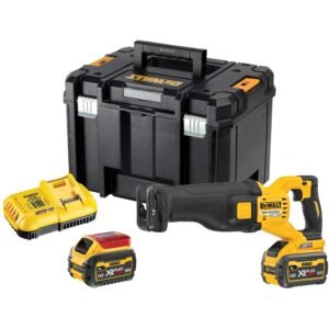 DeWalt DCS389 54v XR Cordless Brushless FLEXVOLT High Power Reciprocating Saw 2 x 6ah Li-ion Battery Charger Case