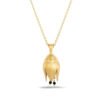 Demeter's Blooming Love Onyx Tulip Pendant Necklace