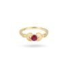 Demeter's Grace Pink Topaz Floral Ring
