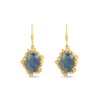 Demeter's Romance Kyanite & Topaz Floral Drop Earrings