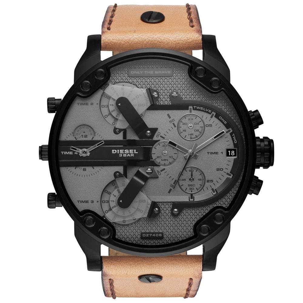Diesel DZ7406 Mr. Daddy 2.0 Chronograph Brown Leather Men's Watch