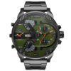Diesel Mr. Daddy DZ7477 Green Dial Gunmetal Men's Watch