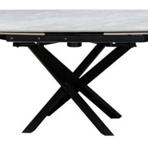 Elia Pearla Grey Ceramic 4-6 Seater Extending Dining Table - 120cm-180cm