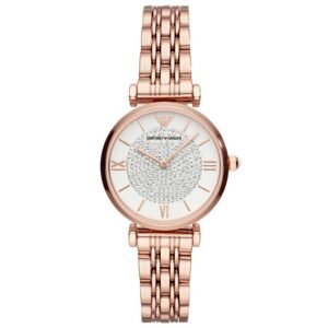 Emporio Armani AR11244 T-Bar Rose Gold Tone Ladies Watch