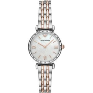 Emporio Armani AR11290 Gianni T-Bar Mother Of Pearl Ladies Watch