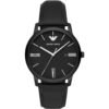 Emporio Armani AR11573 Three-Hand Date Black Leather Men's Watch
