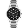 Emporio Armani AR2434 Classic Chronograph Black Dial Steel Men's Watch