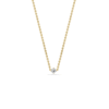 Forever Classic Mini Diamond Solitaire Gold Necklace