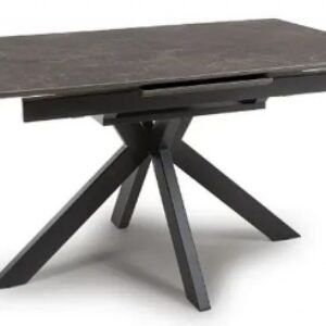 Galaxy Brown Ceramic 4-6 Seater Extending Dining Table - 140cm-180cm
