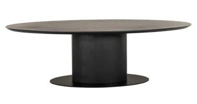 Gordon Dark Wood 10 Seater Oval Pedestal Dining Table