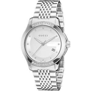 Gucci YA126407 G-Timeless Silver Dial Men's Watch