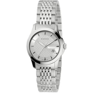 Gucci YA126501 G-Timeless Silver Dial Ladies Watch