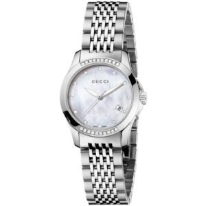 Gucci YA126510 G-Timeless Mother of Pearl Ladies Watch