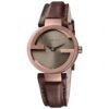Gucci YA133504 Interlocking Brown Dial Ladies Watch