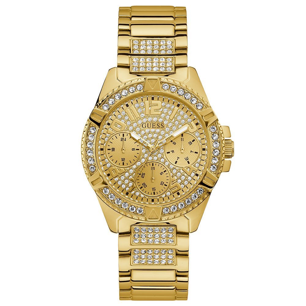 Guess W1156L2 Ladies Gold Watch With Crystals