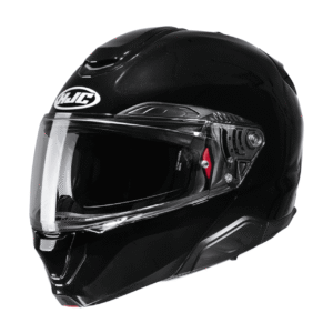 Hjc Rpha 91 Plain Motorcycle Helmet - Black - Flip Up