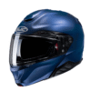Hjc Rpha 91 Plain Motorcycle Helmet - Metallic Blue - Flip Up