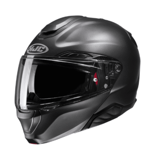 Hjc Rpha 91 Plain Motorcycle Helmet - Semi Flat Titanium - Flip Up
