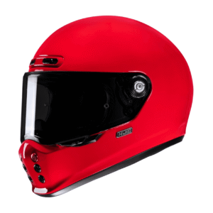 Hjc V10 Plain Motorcycle Helmet - Deep Red - Full Face
