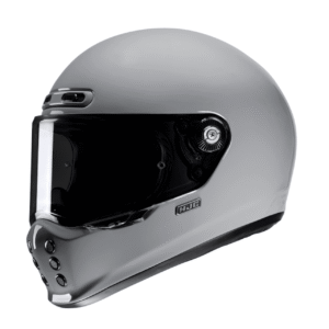 Hjc V10 Plain Motorcycle Helmet - N Grey - Full Face