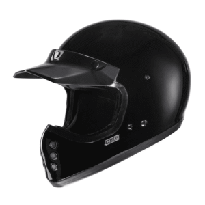 Hjc V60 Plain Motorcycle Helmet - Black - Full Face