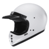 Hjc V60 Plain Motorcycle Helmet - White - Full Face