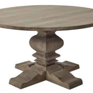 Kingaroy Wooden Pedestal 6 Seater Dining Table, 150cm Round Top
