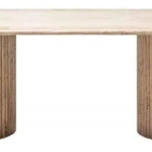 La Cantera Travertine Beige 10 Seater Oval Pedestal Dining Table