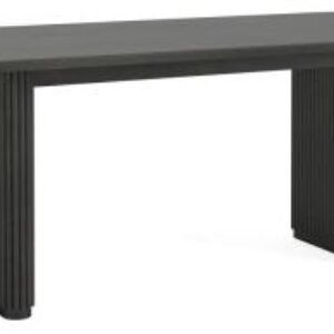 Lucas Black 8 Seater Fluted Dining Table