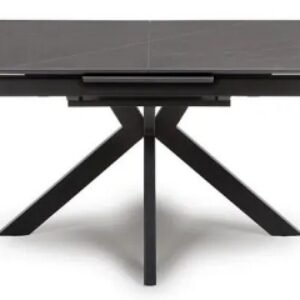 Lunar Grey Ceramic 4-6 Seater Extending Dining Table - 140cm-180cm