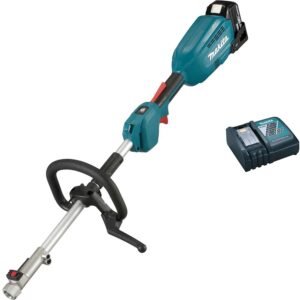 Makita DUX18 18v LXT Cordless Brushless Split Shaft Garden Multi Tool 1 x 5ah Li-ion Battery Charger