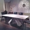 Marble Butterfly Pedestal Dining Table - Variation Available
