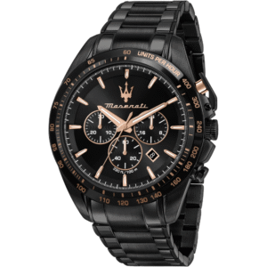 Maserati R8873612048 Traguardo Chronograph Black Dial Men's Watch