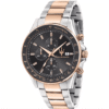 Maserati R8873640014 Sfida Chronograph Black Dial Two-Tone Men's Watch