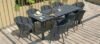 Maze Ambition Charcoal 8 Seater Fire Pit Table Garden Dining Set
