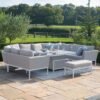 Maze Pulse Lead Chine U Shape Rising Table Corner Garden Dining Sofa Set with Bench