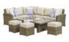 Maze Winchester Natural Rattan Rising Table Corner Garden Dining Set