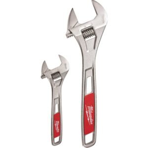 Milwaukee 2 Piece Adjustable Wrench Set