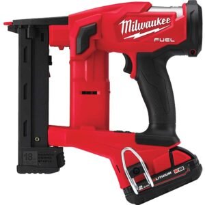 Milwaukee M18 FNCS18GS Fuel 18v Cordless Brushless Narrow Crown Stapler 2 x 2ah Li-ion Battery Charger Case